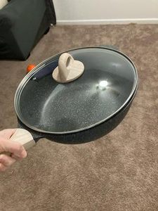 Machines de moulage sous pression en aluminium pré-assaisonnées <span class=keywords><strong>Camping</strong></span> Ustensiles de cuisine Combo Pot Poêle à frire Poêle antiadhésive - Product Image 4