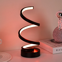 Lampe LED de type C à contrôle tactile, à intensité variable, à changement de couleur RVB, écologique, alimentée par courant continu, avec abat-jour en forme de champignon élégant et luxueux, lumière du jour 2700K