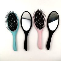 Peigne à cheveux multifonction 2 en 1 avec miroir, coussin d'air en cristal brillant, peigne de Massage des cheveux à la mode, Offre Spéciale