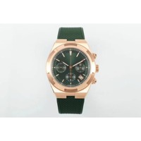 Montre mécanique automatique pour homme de luxe, de qualité supérieure, avec boîtier en acier inoxydable rose et verre saphir