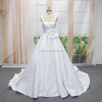 Robe de maternité moderne de luxe à la main, en dentelle, imprimée de fleurs, longueur parole