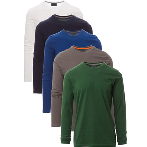 Collants de sport et fitness pour hommes automne-hiver – Design uni 100 % coton, coupe ajustée, séchage rapide, respirant, anti-boulochage, vierge - Product Image 1