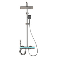 Ensemble de douche mural intelligent avec affichage de la température LED, robinets de douche, ensemble de douche pour salle de bain