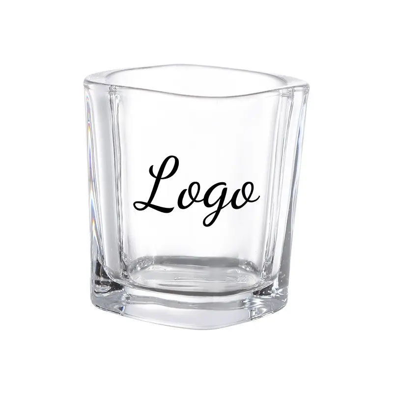 Op Maat Gemaakte Logo 2Oz Shotglazen Cup Set Afdrukken Goudfolie Met Handvat Espresso Sublimatie Shot Glas