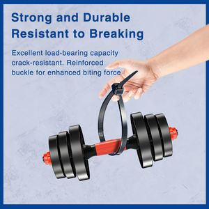 Attaches de câble en nylon 66 de qualité supérieure KSS, résistantes aux intempéries, résistantes aux UV, libérables, 2,4 x 63,7 mm, noires, usage industriel, fixation - Product Image 3