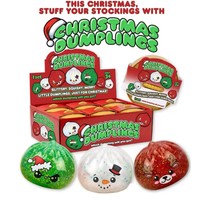 Squishy Xiaolongbao en caoutchouc à visage mignon, thème Noël, anti-stress, transfrontalier, amusant et anti-ennui