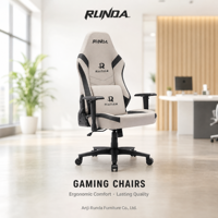 Chaise de jeu ergonomique en cuir PU, dossier haut, style course, pivotante à 360°, hauteur réglable, inclinable, structure métallique pour la maison et le bureau