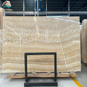 Dalles en onyx miel polies en gros d'usine, dalles de pierre naturelle veinée pour revêtements muraux rétroéclairés d'hôtels de luxe - Product Image 1