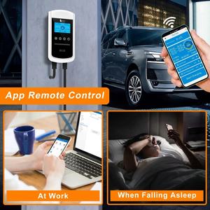 Cargador de Pared para Vehículos Eléctricos, Nuevo, 200-220V, 50A, Carga Rápida, con WiFi, Aplicación Inteligente, RFID, Soporte - Product Image 4