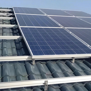 Estructura de sujeción solar de aluminio para techos de metal corrugado, sin penetración, con sistema de montaje fotovoltaico para techos de chapa. - Product Image 1