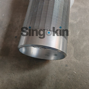 Filtres et gaines <span class=keywords><strong>Johnson</strong></span> en fil en V en acier inoxydable haute résistance à la compression pour puits d'eau, taille personnalisable - Product Image 3