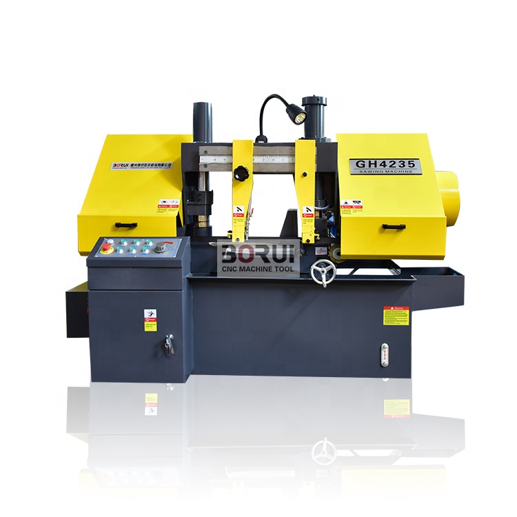 GH4228 4235 Китай двухколонный горизонтальный станок для резки металла ленточная пила