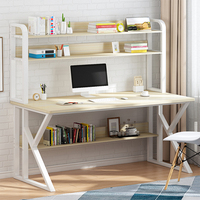 Bureau d'ordinateur pour la maison en acier avec étagère pour jeux et travail assis-debout KC-T0708