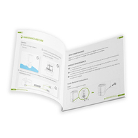 Brochure de manuel d'utilisation pour produits électroniques personnalisés, imprimée sur papier, incluant les guides d'utilisation et les livrets d'instructions du fabricant