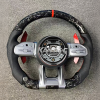 Volant personnalisé en fibre de carbone pour Mercedes Benz Classe S W222 W203 W204 W205 W212 W213 CLS W218 C300 AMG GT