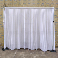 Support de rideau drapé et tuyau 8ft-14ft * 9ft-16ft toile de fond en aluminium réglable pour la décoration de fête de mariage