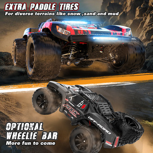 รถบรรทุกมอนสเตอร์ความเร็วสูงแบบแปรงถ่าน 1:14 บังคับวิทยุ 2.4G ของเล่นรถบังคับ 4WD ล้อใหญ่ สำหรับวิ่งออฟโรด พร้อมใช้งาน - Product Image 4