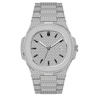 Relojes de Lujo para Hombre con Diamantes VVS Iced Out de Alta Calidad al por Mayor, Estilo Hip Hop, con Moissanita VVS1