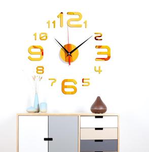 Đồng Hồ Treo Tường 3D Hiện Đại Nhãn Dán Đồng Hồ Treo Tường Đồng Hồ Bấm Lỗ Tự Làm Màu Đen Đơn Giản - Product Image 2