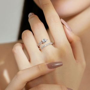 Anillos de Joyería Dylam de Diseño Moderno, Sin Deslustre, Plata de Ley 925, Chapados en Rodio, en Forma de Espiral, con Circonita Cúbica 5A, para Mujer - Product Image 2