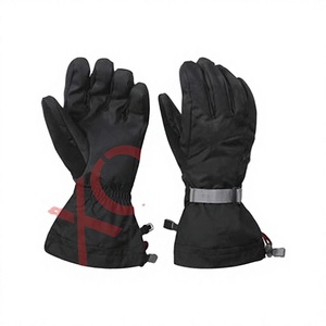 Gants de ski d'hiver pour hommes de qualité supérieure, imperméables, thermiques, coupe-vent, compatibles avec les écrans tactiles, à doigts séparés, avec poignet réglable - Product Image 1