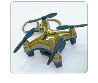Mini-drone créatif en alliage et plastique, série porte-clés, petit cadeau, pendentifs porte-clés pour sacs d'école et clés de voiture pour enfants