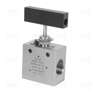 Vanne à aiguille droite haute pression en acier inoxydable avec filetage interne, plaque de soupape d'arrêt, catégorie de produits : vannes à aiguille - Product Image 3