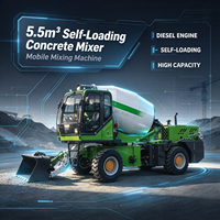 Camion malaxeur à béton autochargeur 4x4, prix usine, capacité 5,5 m³, pour chantiers de construction