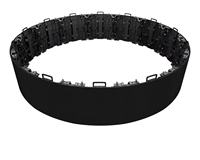 Wasserdichter Flexibler LED-Bildschirm für Innenräume Biegbares HD-Werbedisplay P2.9 1000cd Helligkeit 1 Jahr Garantie Schwarz