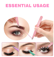 Pincettes à sourcils personnalisées, à paillettes, pour cils et sourcils, 1 pièce