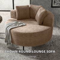 Nouveau canapé-lit moderne marron pour appartement, fauteuil individuel modulaire en mousse compressée sous vide, modèle 2026, vente chaude
