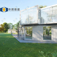 CGCH Casas Modulares de Rápida Instalación Mini Casa Contenedor Estructura de Acero Villa de Lujo Prefabricada Casa Prefabricada de Dos Pisos
