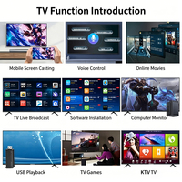 Televisor Inteligente 4K UHD de 65 Pulgadas con Pantalla Ultra Delgada, DLED QLED, Retroiluminación Mini LED de Alto Brillo para Cine en Casa