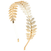 Accessoires de cheveux grecs anciens européens américains Nouvelle coiffure de laurier doré Style forêt Feuille de métal Branche d'olivier pour les mariées