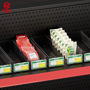 Caja de Plástico Transparente para Exhibición de Productos en <span class=keywords><strong>Supermercados</strong></span>, Caja con Compartimentos de Plástico para Artículos Pequeños, para Mostradores de Tiendas de Conveniencia - Product Image 4