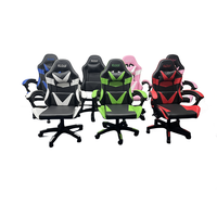 Chaise de jeu E-sports Racing Cockpit avec fonctions de massage LED pour trois moniteurs PC et utilisation de l'ordinateur de bureau