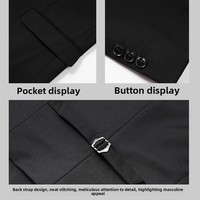 Nouvelle veste de costume authentique pour homme, style coréen, en polyester, à simple boutonnage, pour étudiants, tenue de travail, ou tenue de garçons d'honneur