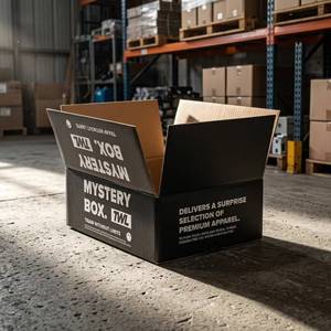 Luxury Durable Customizable RSC Packaging <b>Foldable</b> Black Corrugated Paper Boxes for <b>Shoes</b> Shipping - Product Image 1
