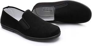 Chaussons <span class=keywords><strong>de</strong></span> Kung Fu chinois en toile, chaussures d'arts martiaux <span class=keywords><strong>Tai</strong></span> <span class=keywords><strong>Chi</strong></span>, semelle en caoutchouc, unisexe, tout noir - Product Image 3