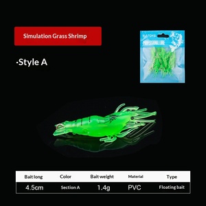 Leurre artificiel souple en acier inoxydable luminescent bionique avec hameçons pour la pêche au bar en mer et en eau douce - Poisson noir Luya - Product Image 6