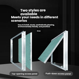 Plaque d'accès escamotable en alliage d'aluminium, <span class=keywords><strong>trappe</strong></span> dissimulée à fermeture magnétique pour couvercle <span class=keywords><strong>de</strong></span> sortie d'air <span class=keywords><strong>de</strong></span> plafond en plaque <span class=keywords><strong>de</strong></span> plâtre - Product Image 2