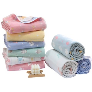 Manta de gasa para bebé Carlota, 110x110 cm, algodón puro, seis capas, toalla para bebés y niños pequeños, para baño y ropa de cama - Product Image 5