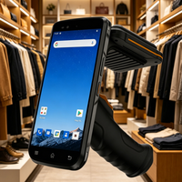 Lecteur portable industriel PDA 2026 amélioré, scanner longue portée 20 mètres, WiFi sans fil, Android 12, RFID UHF, QR/Code-barres/NFC pour inventaire