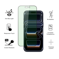 PLUS ONE 2026 Protection d'écran anti-lumière bleue pour iPhone 16 17 18 Pro Max Protection d'écran en verre trempé