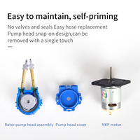 Pompe péristaltique médicale miniature de haute qualité Kamoer NKP 6v 12v 24v OEM, pour le dosage de liquides et d'eau