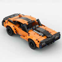 Creative MOC Building Set Wild Mustang Off-Road Vehicle Model Car Building Set con serie de partículas pequeñas