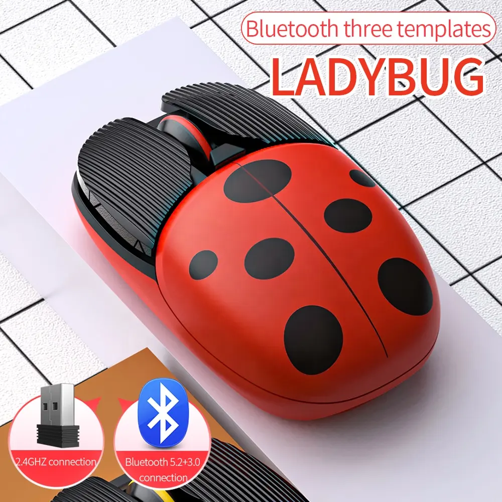 A10 Cartoon Rechargeable Wireless Mouse 1600DPI LED Backlit USB Office Gamer Mouse Originality Mini Computer Mouse