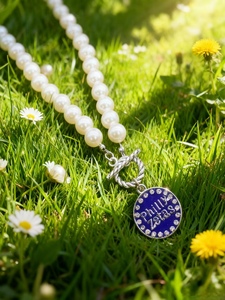 Collar de Perlas Personalizable AKA Delta Zeta SGR, Collar de Perlas para Chicas de la <span class=keywords><strong>Serie</strong></span> Griega - Product Image 6