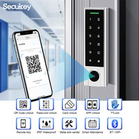 Clavier d'accès Bluetooth TTLock étanche IP66 pour extérieur, anti-vandalisme, en métal, avec lecteur RFID, prend en charge les codes QR temporaires et les clés électroniques