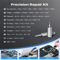 Jeu de tournevis de précision AXTH avec accessoires de nettoyage, embouts magnétiques, kit d'outils de réparation électronique pour téléphone, ordinateur portable, ordinateur